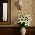 Lief Summer Gray bloemenbehang kinderkamer babykamer violet paars