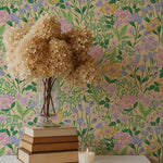 Summer Gray Lola lemon bloemenbehang voor meisjeskamer lemon