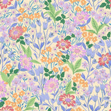 Summer Gray Lola lilac bloemenbehang voor meisjeskamer lila