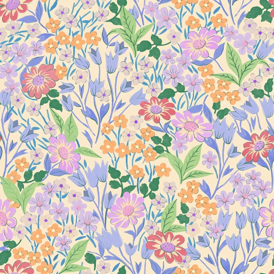 Summer Gray Lola lilac bloemenbehang voor meisjeskamer lila