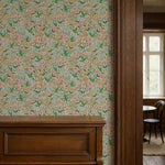 Summer Gray Lola petit bloemenbehang voor meisjeskamer fern groen