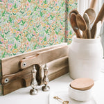 Summer Gray Lola petit bloemenbehang voor meisjeskamer fern groen