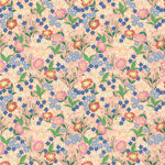 Summer Gray Lola petit bloemenbehang voor meisjeskamer peach perzik roze
