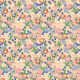 Summer Gray Lola petit bloemenbehang voor meisjeskamer peach perzik roze