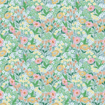 Summer Gray Lola petit bloemenbehang voor meisjeskamer turquoise blauw