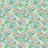 Summer Gray Lola petit bloemenbehang voor meisjeskamer turquoise blauw