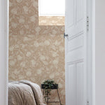 Summer Gray pomegranate granaatappel behang voor de kinderkamer en babykamer Dusty peach lichtroze