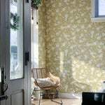 Summer Gray pomegranate granaatappel behang voor de kinderkamer en babykamer Gold Geel Goud