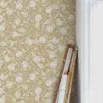 Summer Gray pomegranate granaatappel behang voor de kinderkamer en babykamer Gold Geel Goud