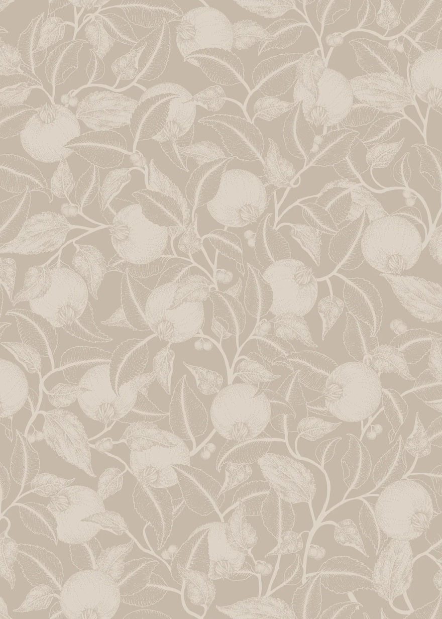 Summer Gray pomegranate granaatappel behang voor de kinderkamer en babykamer Stone Beige 