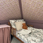 Summer Gray Doris bloemen behang voor de kinderkamer en babykamer pink roze lila