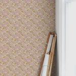 Summer Gray Doris bloemen behang voor de kinderkamer en babykamer pink roze lila