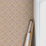 Summer Gray Doris bloemen behang voor de kinderkamer en babykamer pink roze lila