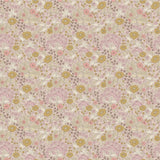 Summer Gray Doris bloemen behang voor de kinderkamer en babykamer pink roze lila