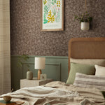 Summer Gray bloemen behang voor de kinderkamer folia clay red roest bruin