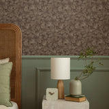 Summer Gray bloemen behang voor de kinderkamer folia clay red roest bruin