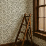 Summer Gray bloemen behang voor de kinderkamer folia laurel green groen