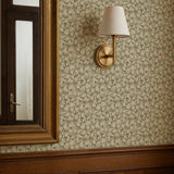 Summer Gray bloemen behang voor de kinderkamer folia laurel green groen