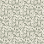 Summer Gray bloemen behang voor de kinderkamer folia laurel green groen