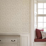 Summer Gray bloemen behang voor de kinderkamer folia soft sand zand beige