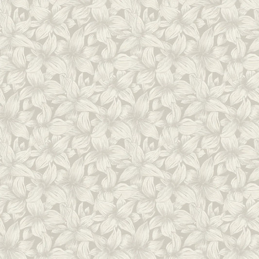 Summer Gray bloemen behang voor de kinderkamer folia soft sand zand beige