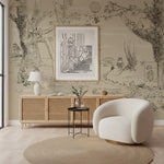 Vintage cartoon behang annet weelink voor de kinderkamer winnie the poeh babykamer neutrale babykamer jongenskamer meisjeskamer beige