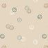 Smiley confetti behang voor kinderkamer beige neutraal Volpracht 