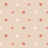 Bloemen behang voor meisjeskamer en babykamer Volpracht beige oudroze