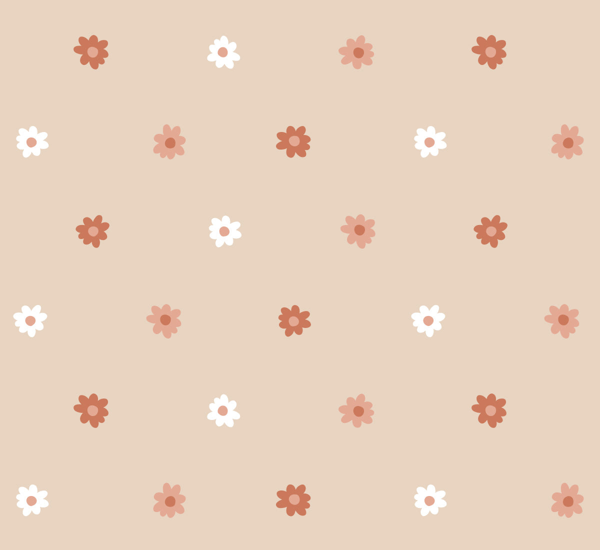 Bloemen behang voor meisjeskamer en babykamer Volpracht beige oudroze