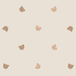 Volpracht Teddyberen behang voor de neutrale babykamer beige creme