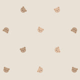 Volpracht Teddyberen behang voor de neutrale babykamer beige creme