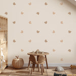 Volpracht Teddyberen behang voor de neutrale babykamer beige creme