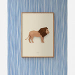 Strepen behang Studio Ditte kobalt blauw jongenskamer