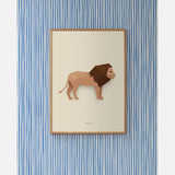 Strepen behang Studio Ditte kobalt blauw jongenskamer