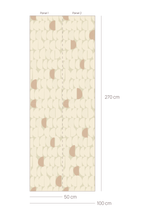 Stone Bibelotte organisch behang voor de kinderkamer beige roze