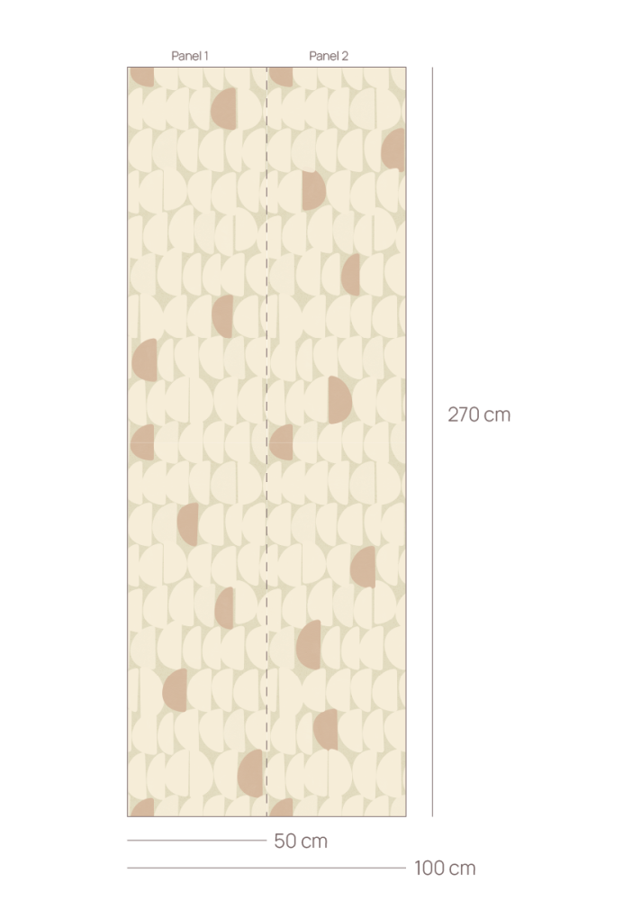 Stone Bibelotte organisch behang voor de kinderkamer beige roze