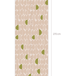 Stone Bibelotte organisch behang voor de kinderkamer roze