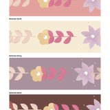 Bibelotte bohemian behangrand met bloemen meisjeskamer