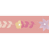Bibelotte bohemian behangrand met bloemen meisjeskamer roze