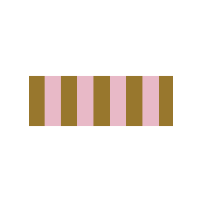 Bibelotte Behangrand Otis - Olijf-Roze