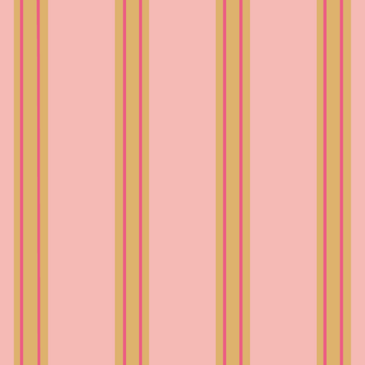 Gestreept behang voor de kinderkamer bibelotte juna candy roze karamel