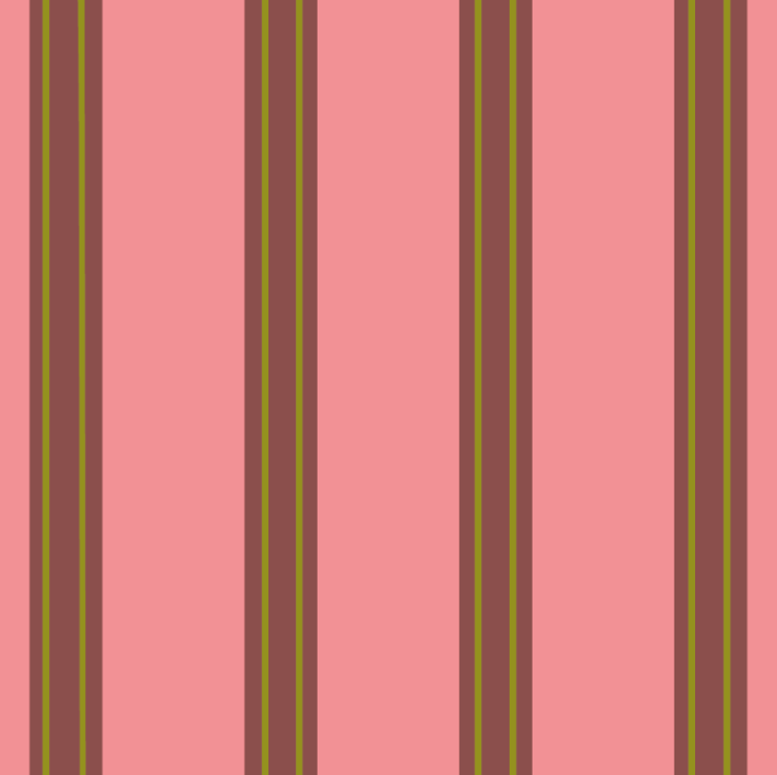 Gestreept behang voor de kinderkamer bibelotte juna maple  roze bordeaux groen