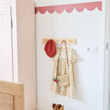 bibelotte behangrand kinderkamer met boogjes terra rabarber