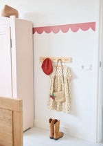 bibelotte behangrand kinderkamer met boogjes terra rabarber