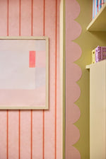 bibelotte behangrand kinderkamer met boogjes roze