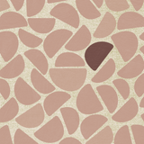 Pebble Bibelotte organisch behang voor de kinderkamer beige met roze
