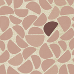 Pebble Bibelotte organisch behang voor de kinderkamer beige met roze