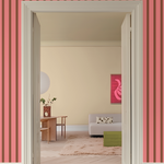 Gestreept behang voor de kinderkamer bibelotte juna maple  roze bordeaux groen