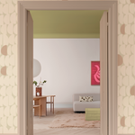 Stone Bibelotte organisch behang voor de kinderkamer beige roze