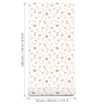Pastelowe Love Flowers Meadow bloemenbehang voor meisjeskamer en babykamer wit roze groen 